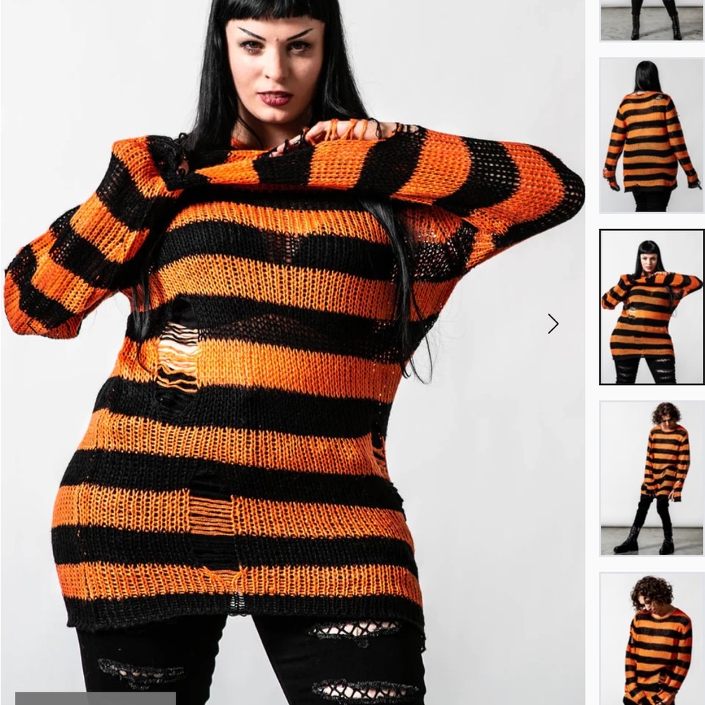 PUMPKIN KNIT SWEATER